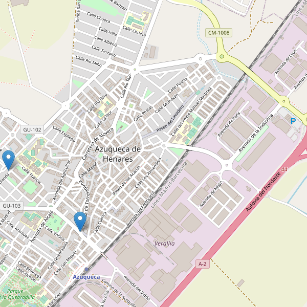 Mapa de cajeros-automaticos en Azuqueca de Henares Thumbnail