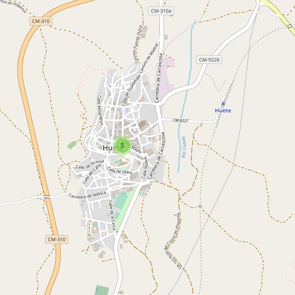 Mapa de cajeros-automaticos en Huete Thumbnail