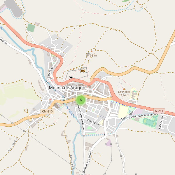Mapa de cajeros-automaticos en Molina de Aragón Thumbnail