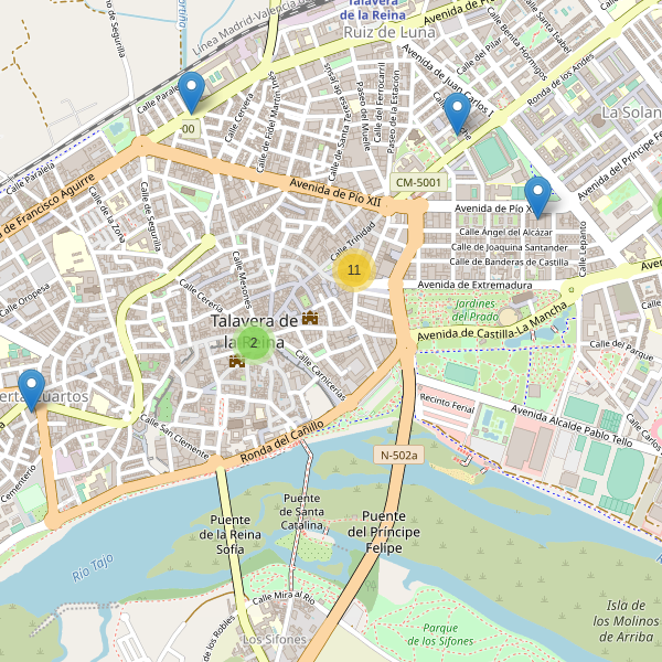 Mapa de cajeros-automaticos en Talavera de la Reina Thumbnail