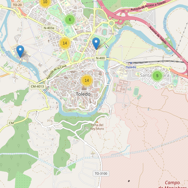 Mapa de cajeros-automaticos en Toledo Thumbnail