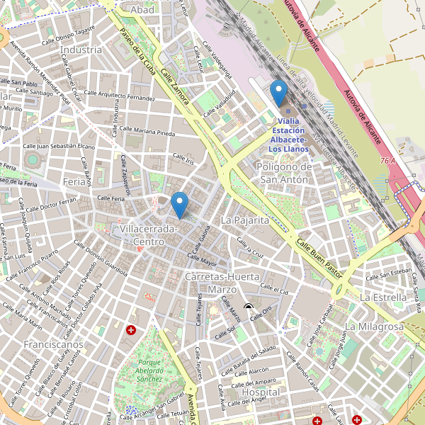 Thumbnail Mapa de cines en Albacete