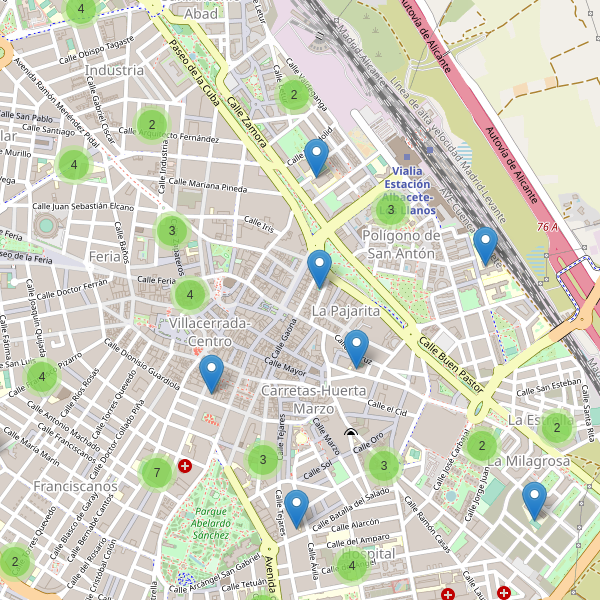 Mapa de escuelas en Albacete Thumbnail