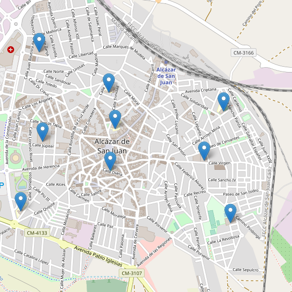 Mapa de escuelas en Alcázar de San Juan Thumbnail