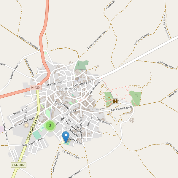 Mapa de escuelas en Belmonte (CU) Thumbnail