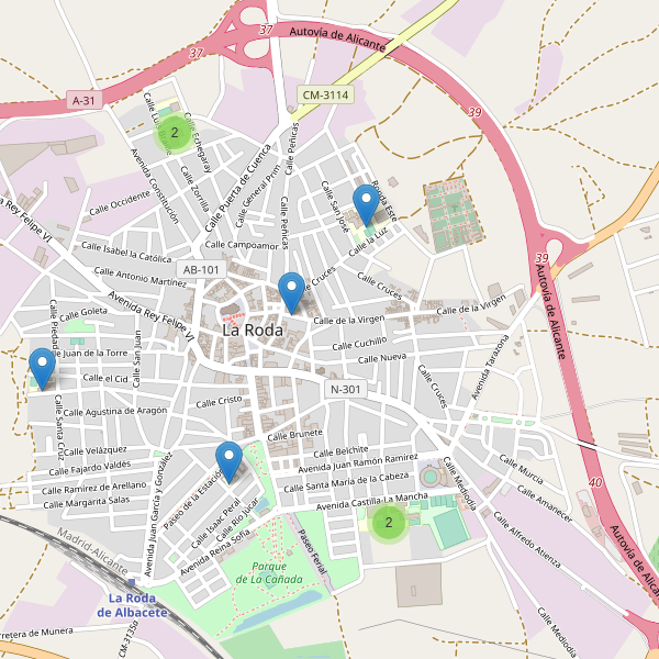 Mapa de escuelas en La Roda Thumbnail