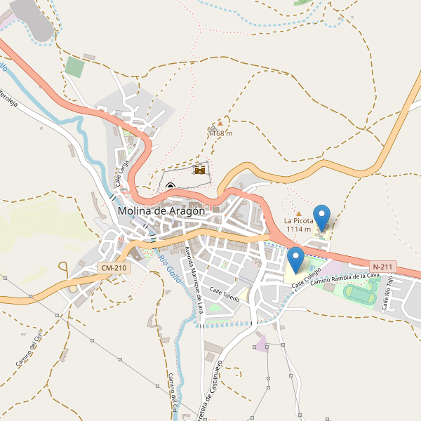 Mapa de escuelas en Molina de Aragón Thumbnail