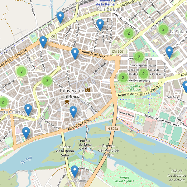 Mapa de escuelas en Talavera de la Reina Thumbnail