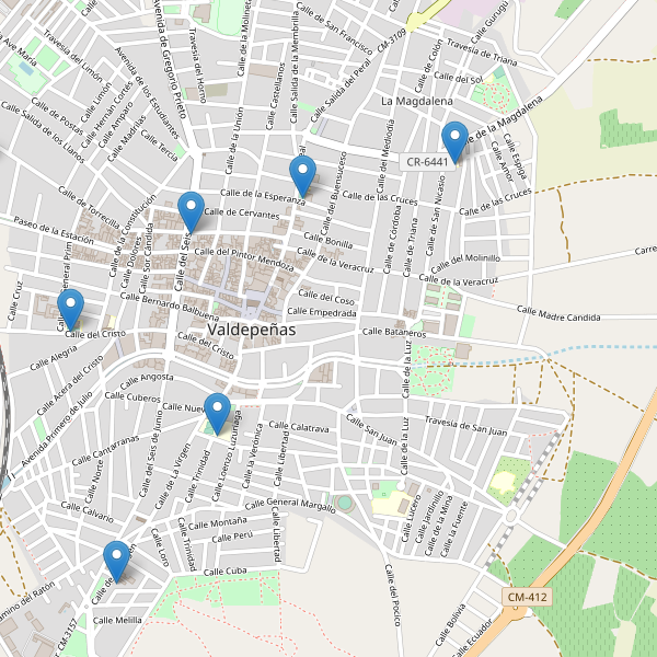 Mapa de escuelas en Valdepeñas Thumbnail