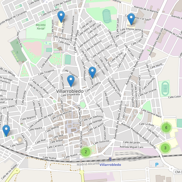 Mapa de escuelas en Villarrobledo Thumbnail