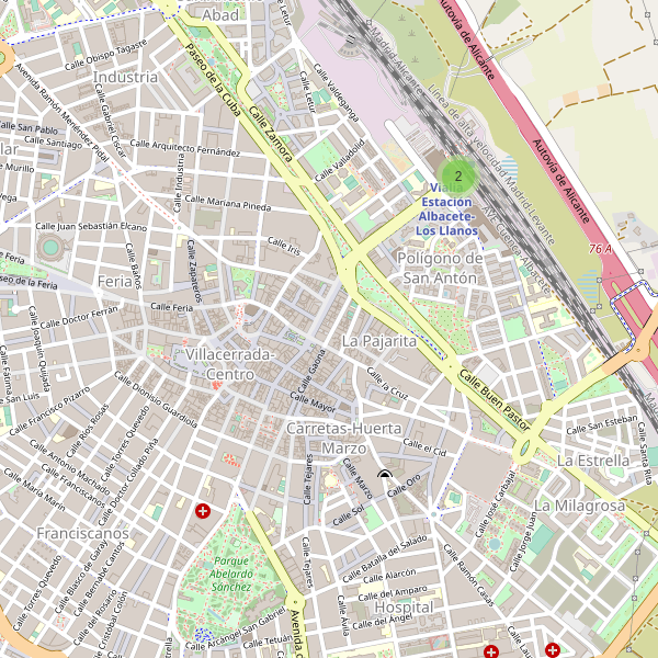 Mapa de estaciones en Albacete Thumbnail