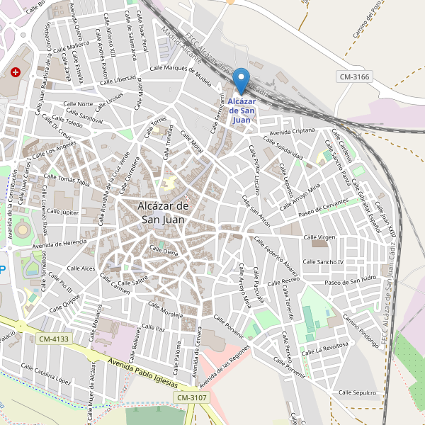 Mapa de estaciones en Alcázar de San Juan Thumbnail