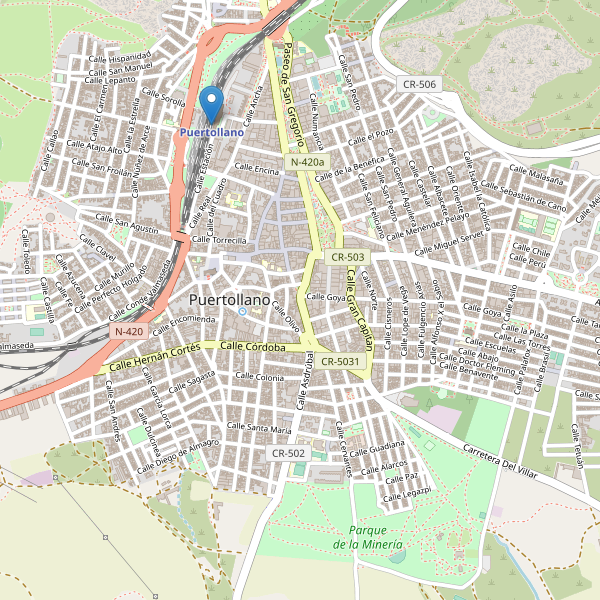 Mapa de estaciones en Puertollano Thumbnail