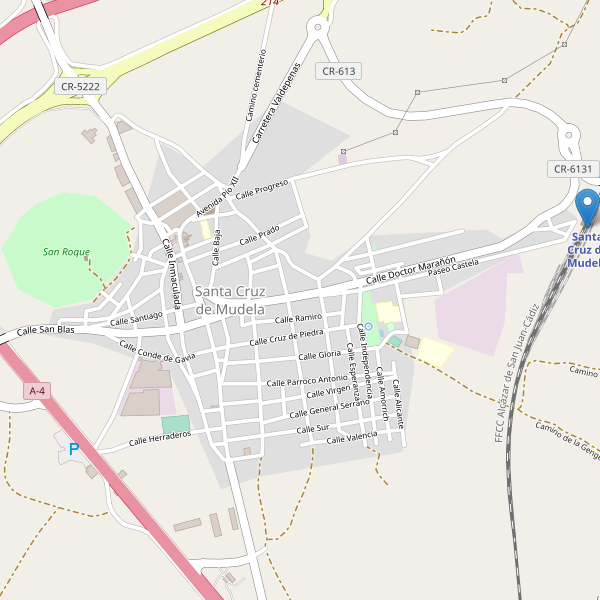 Mapa de estaciones en Santa Cruz de Mudela Thumbnail