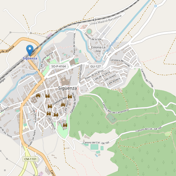 Mapa de estaciones en Sigüenza Thumbnail