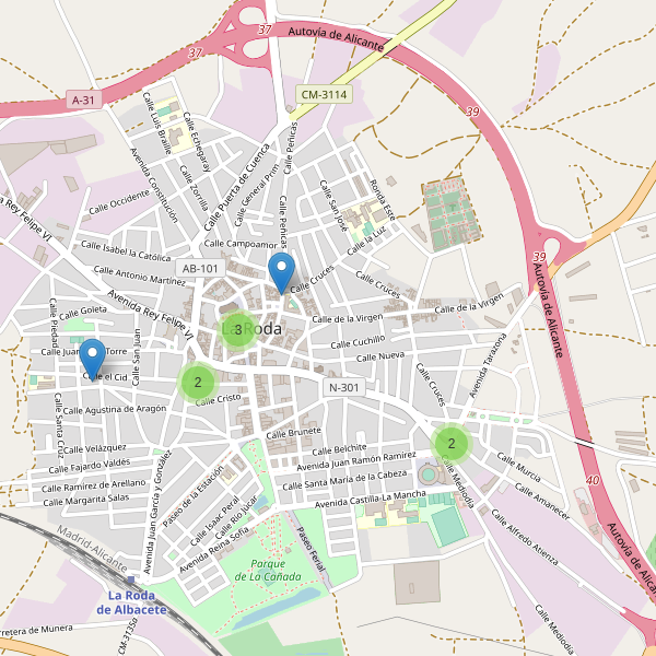 Thumbnail Mapa de farmacias en La Roda