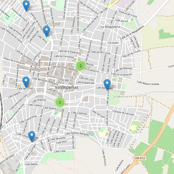 Thumbnail Mapa de farmacias en Valdepeñas