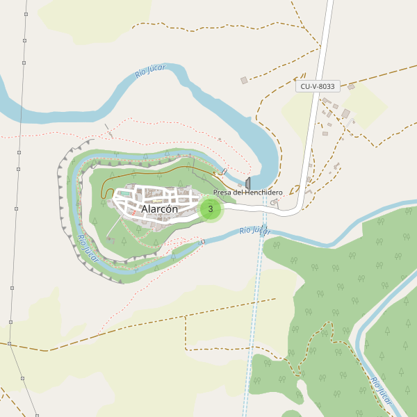 Thumbnail Mapa de hoteles en Alarcón