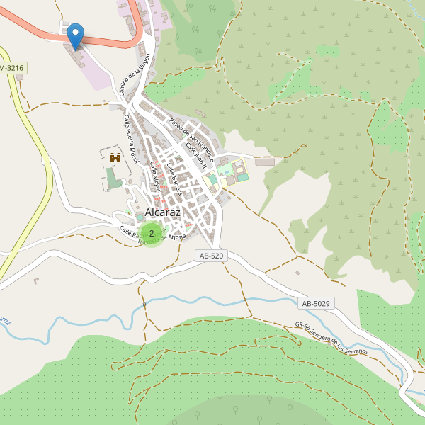 Thumbnail Mapa de hoteles en Alcaraz