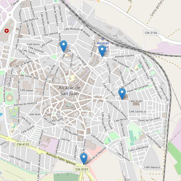 Thumbnail Mapa de hoteles en Alcázar de San Juan