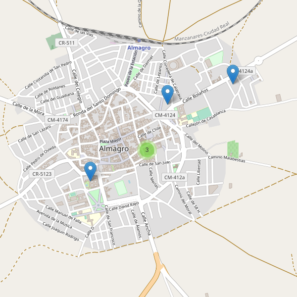 Thumbnail Mapa de hoteles en Almagro