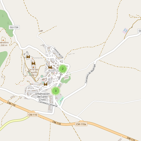 Thumbnail Mapa de hoteles en Atienza