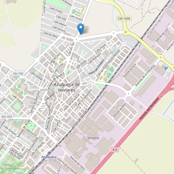 Thumbnail Mapa de hoteles en Azuqueca de Henares