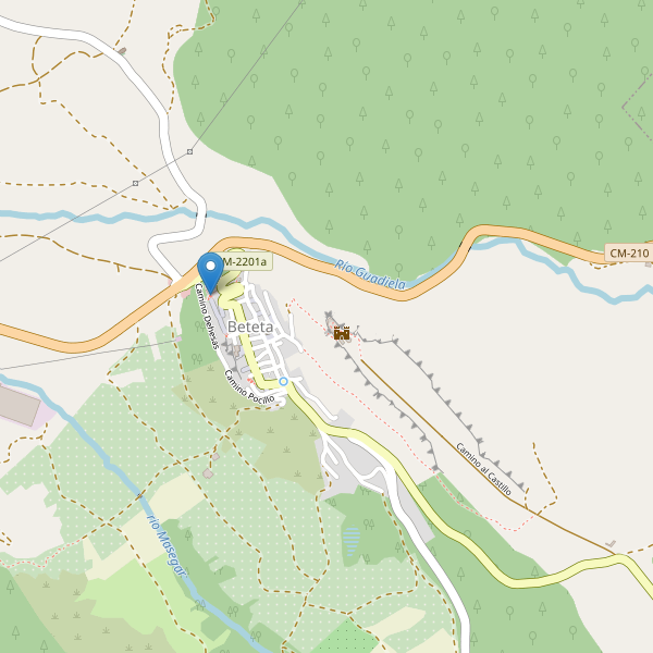 Thumbnail Mapa de hoteles en Beteta
