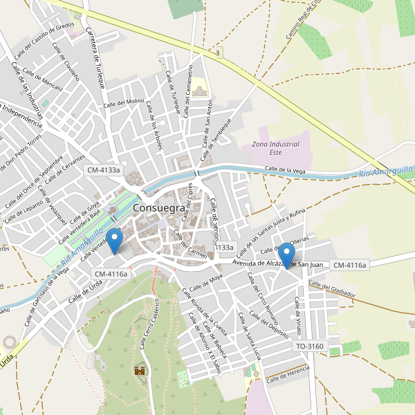 Thumbnail Mapa de hoteles en Consuegra