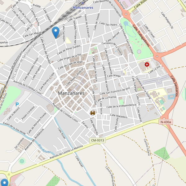 Thumbnail Mapa de hoteles en Manzanares