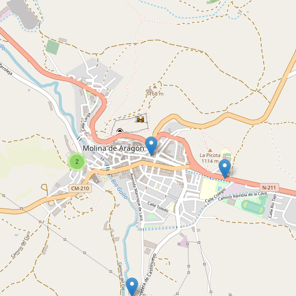 Thumbnail Mapa de hoteles en Molina de Aragón