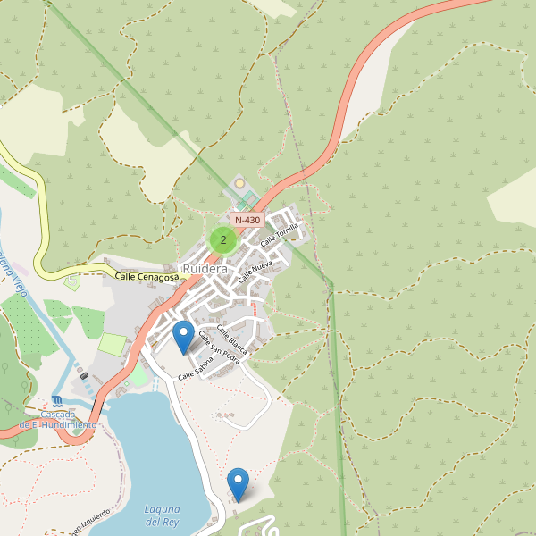 Thumbnail Mapa de hoteles en Ruidera