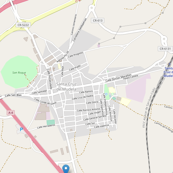 Thumbnail Mapa de hoteles en Santa Cruz de Mudela