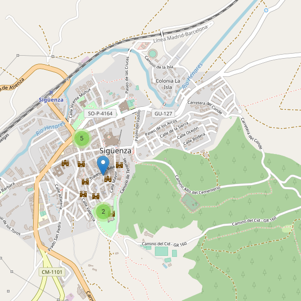 Thumbnail Mapa de hoteles en Sigüenza