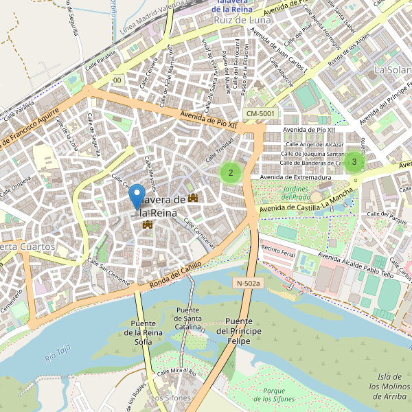 Thumbnail Mapa de hoteles en Talavera de la Reina