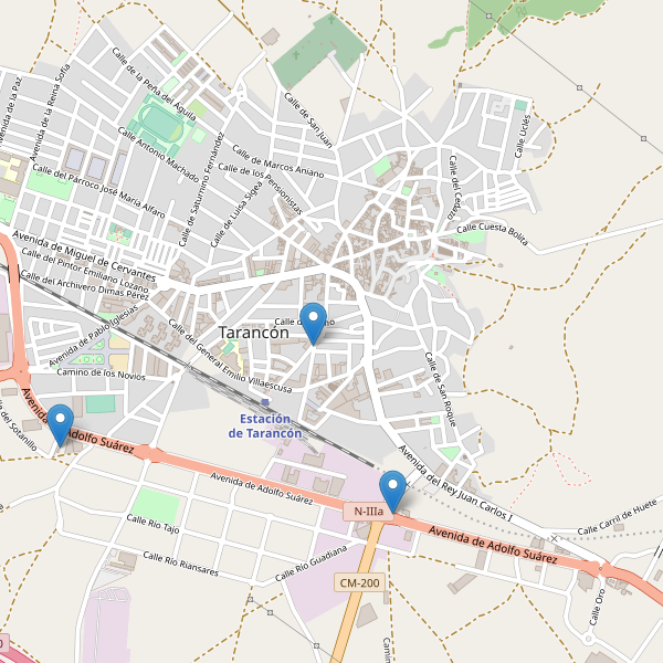 Thumbnail Mapa de hoteles en Tarancón