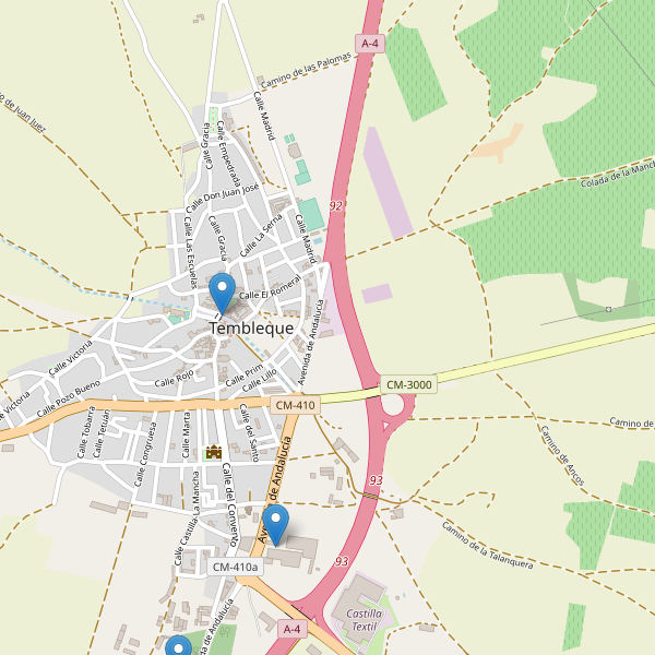 Thumbnail Mapa de hoteles en Tembleque