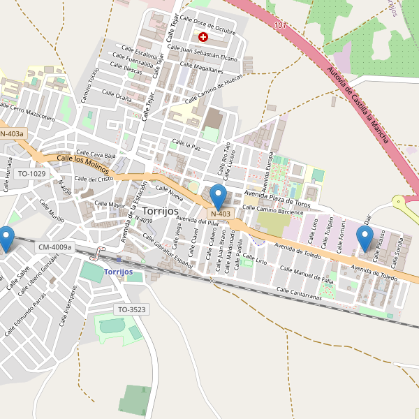 Thumbnail Mapa de hoteles en Torrijos