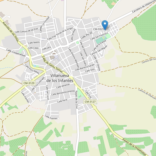 Thumbnail Mapa de hoteles en Villanueva de los Infantes (CR)