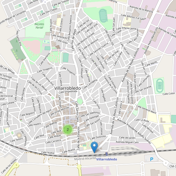 Thumbnail Mapa de hoteles en Villarrobledo