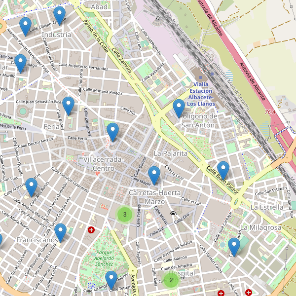 Mapa de iglesias en Albacete Thumbnail