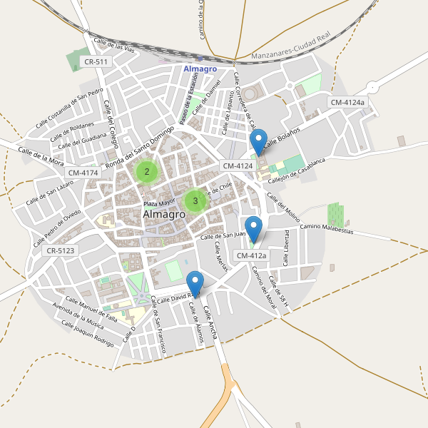 Mapa de iglesias en Almagro Thumbnail