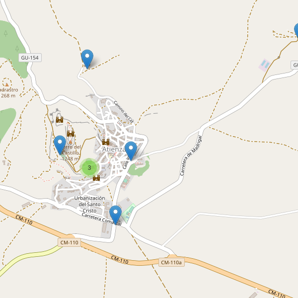 Mapa de iglesias en Atienza Thumbnail