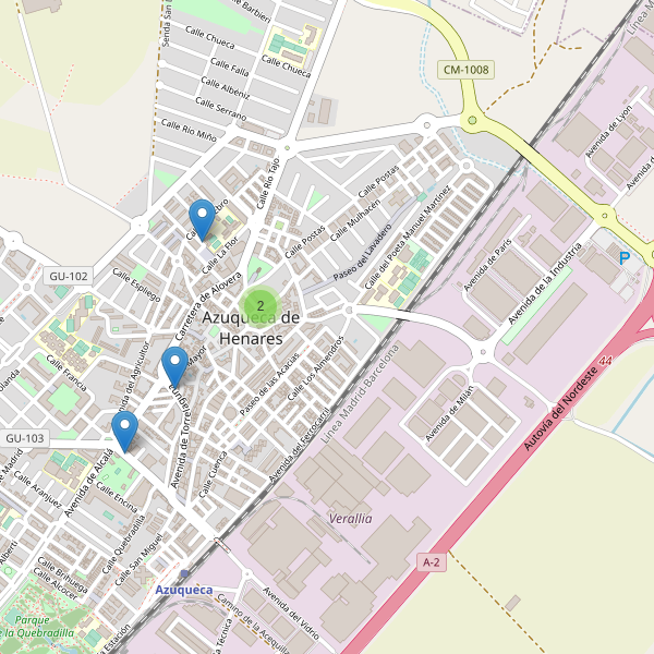 Mapa de iglesias en Azuqueca de Henares Thumbnail