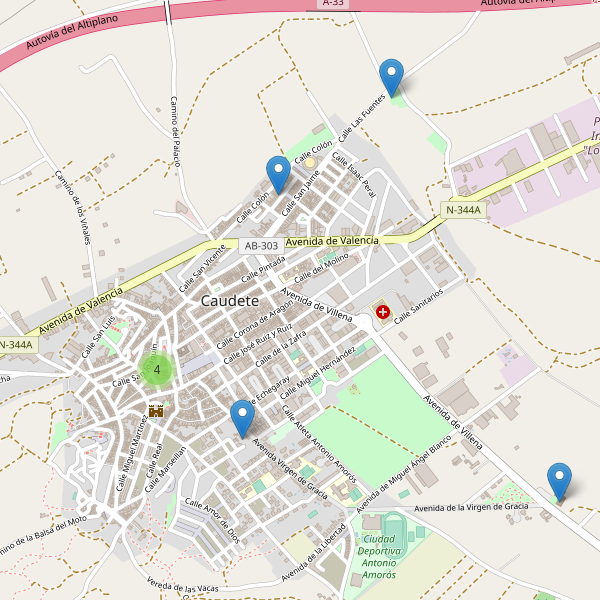 Mapa de iglesias en Caudete Thumbnail