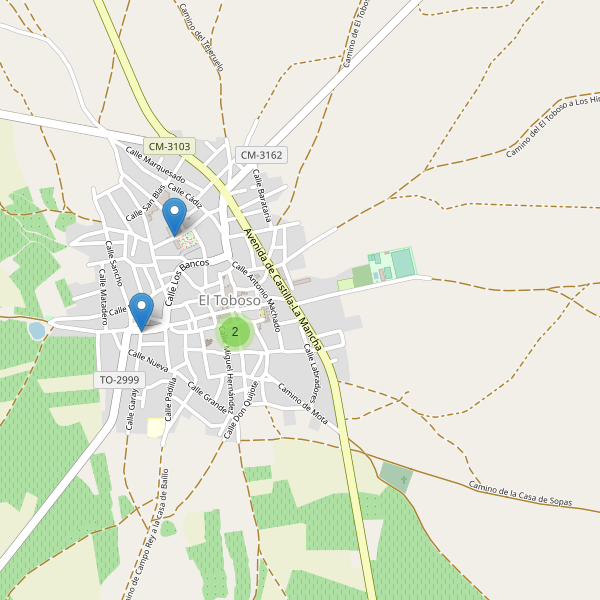 Mapa de iglesias en El Toboso Thumbnail