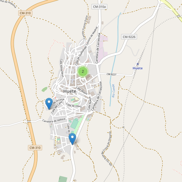 Mapa de iglesias en Huete Thumbnail