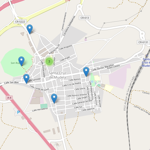 Mapa de iglesias en Santa Cruz de Mudela Thumbnail