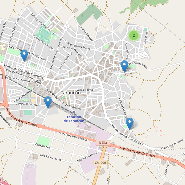 Mapa de iglesias en Tarancón Thumbnail