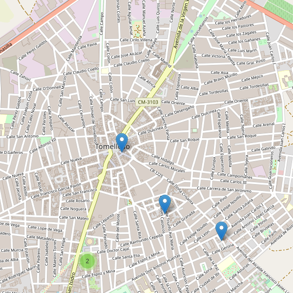 Mapa de iglesias en Tomelloso Thumbnail